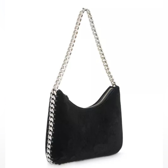 Stella McCartney Handbags - ❌SOLD❌Stella McCartney Falabella Velvet Zip Mini Shoulder Bag Black New With Tag